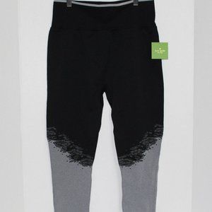 NWT Kate Spade Floral Jacquard Leggings Blck (M/L)